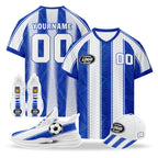 Custom Uruguay 2026 World Cup High Quality Soccer Stadium Version Jersey Sneakers Sports Shoes and Hat Combo Offer Personalized Team Name and Logo ZH-F025155-3