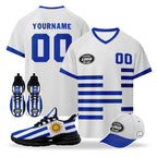 Custom Uruguay 2026 World Cup High Quality Soccer Stadium Version Jersey Sneakers Sports Shoes and Hat Combo Offer Personalized Team Name and Logo ZH-F025155-4