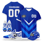 Custom Uruguay 2026 World Cup High Quality Soccer Stadium Version Jersey Sneakers Sports Shoes and Hat Combo Offer Personalized Team Name and Logo ZH-F025155-5