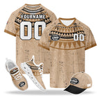 Custom Egypt 2026 World Cup High Quality Soccer Stadium Version Jersey Sneakers Sports Shoes and Hat Combo Offer Personalized Team Name and Logo ZH-F025147-5