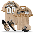 Custom Egypt 2026 World Cup High Quality Soccer Stadium Version Jersey Sneakers Sports Shoes and Hat Combo Offer Personalized Team Name and Logo ZH-F025147-5