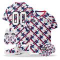 Custom 2026 World Cup United States High Quality Soccer Stadium Version Jersey Sneakers Sports Shoes and Hat Combo Offer Personalized Team Name and Logo ZH-F028064-2