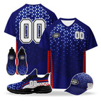 Custom 2026 World Cup United States High Quality Soccer Stadium Version Jersey Sneakers Sports Shoes and Hat Combo Offer Personalized Team Name and Logo ZH-F028064-6