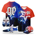 Custom 2026 World Cup United States High Quality Soccer Stadium Version Jersey Sneakers Sports Shoes and Hat Combo Offer Personalized Team Name and Logo ZH-F028064-7