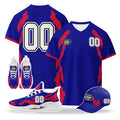 Custom 2026 World Cup United States High Quality Soccer Stadium Version Jersey Sneakers Sports Shoes and Hat Combo Offer Personalized Team Name and Logo ZH-F028064-8