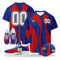 Custom 2026 World Cup United States High Quality Soccer Stadium Version Jersey Sneakers Sports Shoes and Hat Combo Offer Personalized Team Name and Logo ZH-F028064-9