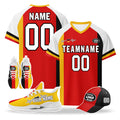 Custom Germany 2026 World Cup High Quality Soccer Stadium Version Jersey Sneakers Sports Shoes and Hat Combo Offer Personalized Team Name and Logo ZH-F028102-5