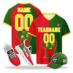 Custom Portugal 2026 World Cup High Quality Soccer Stadium Version Jersey Sneakers Sports Shoes and Hat Combo Offer Personalized Team Name and Logo ZH-F028104-2