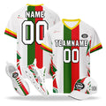Custom Portugal 2026 World Cup High Quality Soccer Stadium Version Jersey Sneakers Sports Shoes and Hat Combo Offer Personalized Team Name and Logo ZH-F028104-8