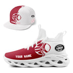 Custom White Red New York MaxSoul Shoes and Hat Combo Offer Personalized Combo ZH-D028017-11