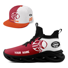 Custom White Red Florida MaxSoul Shoes and Hat Combo Offer Personalized Combo ZH-D028017-15