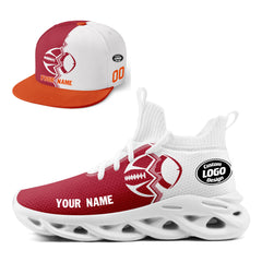 Custom White Red Florida MaxSoul Shoes and Hat Combo Offer Personalized Combo ZH-D028017-15