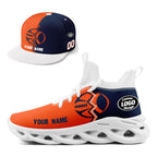 Custom Blue Orange Colorado MaxSoul Shoes and Hat Combo Offer Personalized Combo ZH-D028017-21