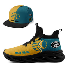 Custom Green Yellow Florida MaxSoul Shoes and Hat Combo Offer Personalized Combo ZH-D028017-24