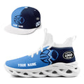 Custom Deep Blue Light Blue Tennessee MaxSoul Shoes and Hat Combo Offer Personalized Combo ZH-D028017-32